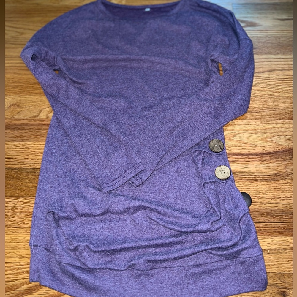 Amazon Purple Tunic Sweater